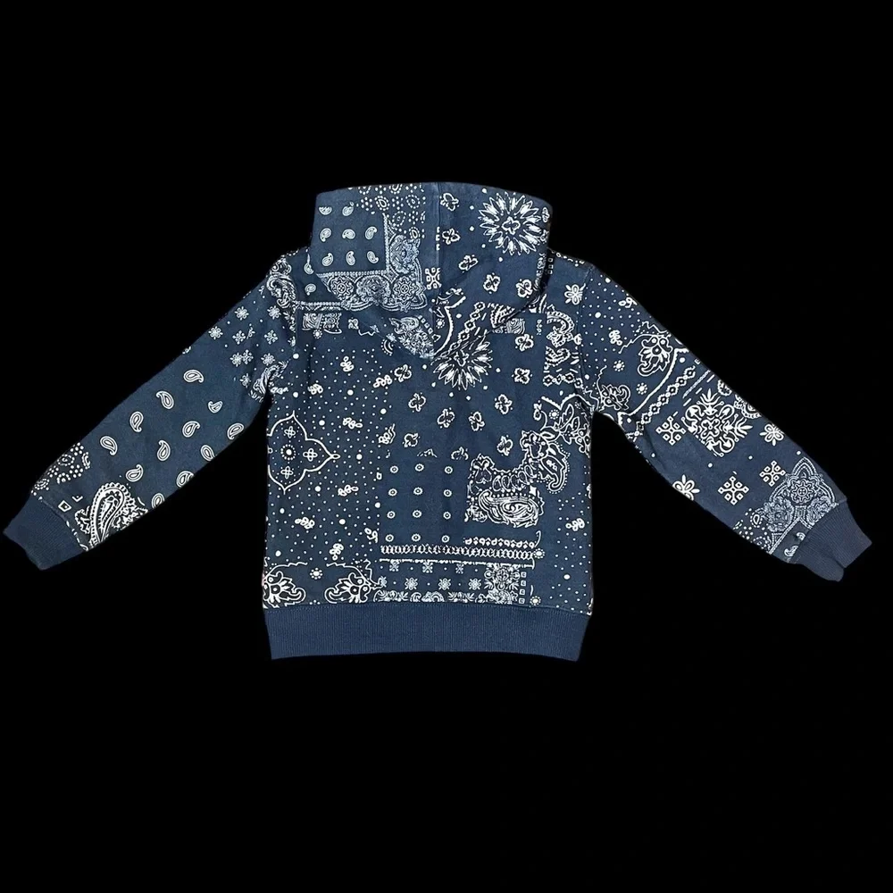 Levi’s Kids Blue Patterned Full Zip Hoodie Sweater Size 2t